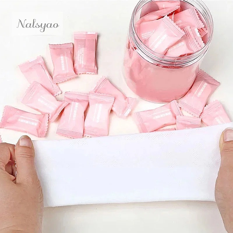 Home Textiles Face Towel - 50 stuks gecomprimeerde handdoeken, wegwerp katoenen