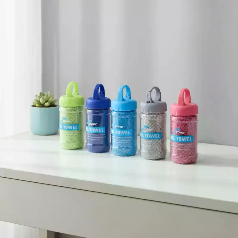 Home Textiles Face Towel - Snel drogende koelhanddoek met draagbare fles,