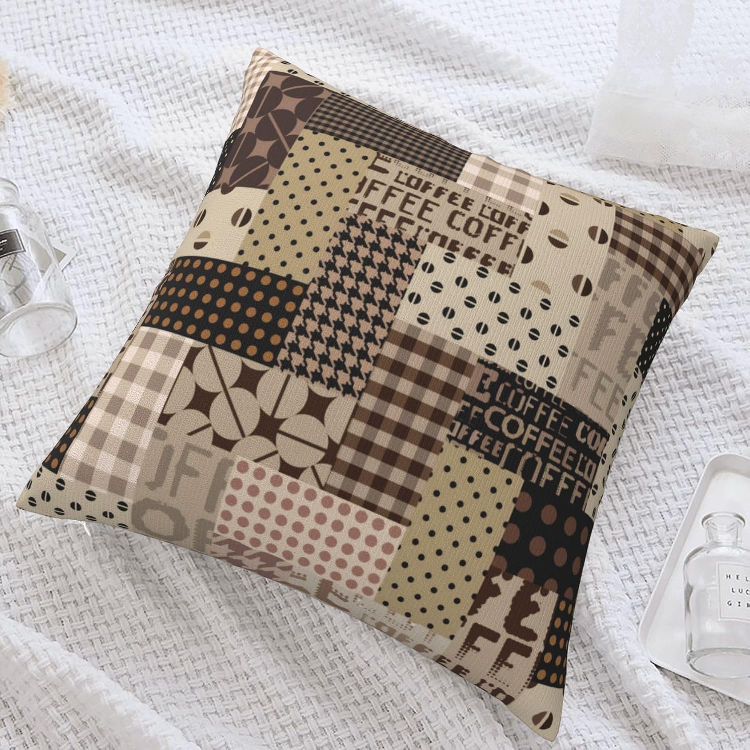 Pillow Insert 18X18 - Koffietijd Kussenhoes Vintage Polka Dot |