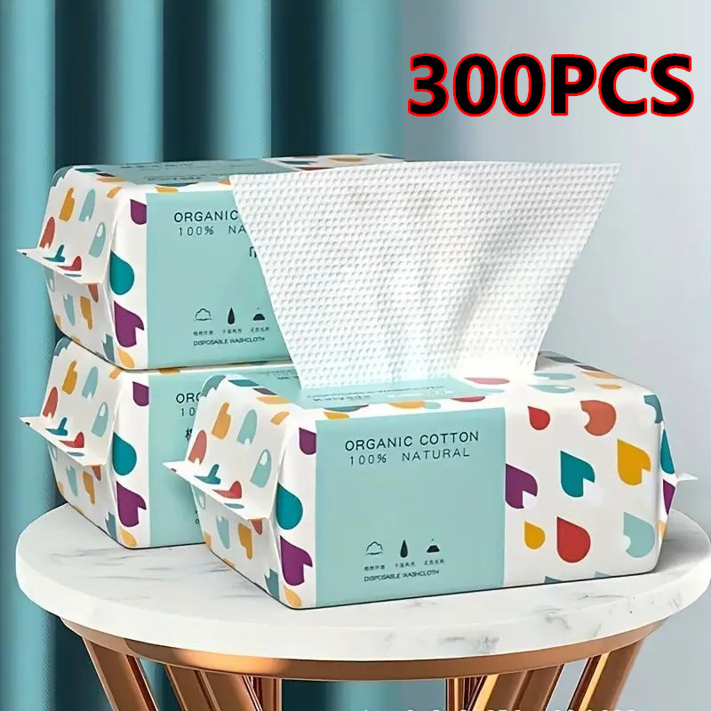 Home Textiles Face Towel - 100/300 Stuks Wegwerp Dikke 100% Katoenen