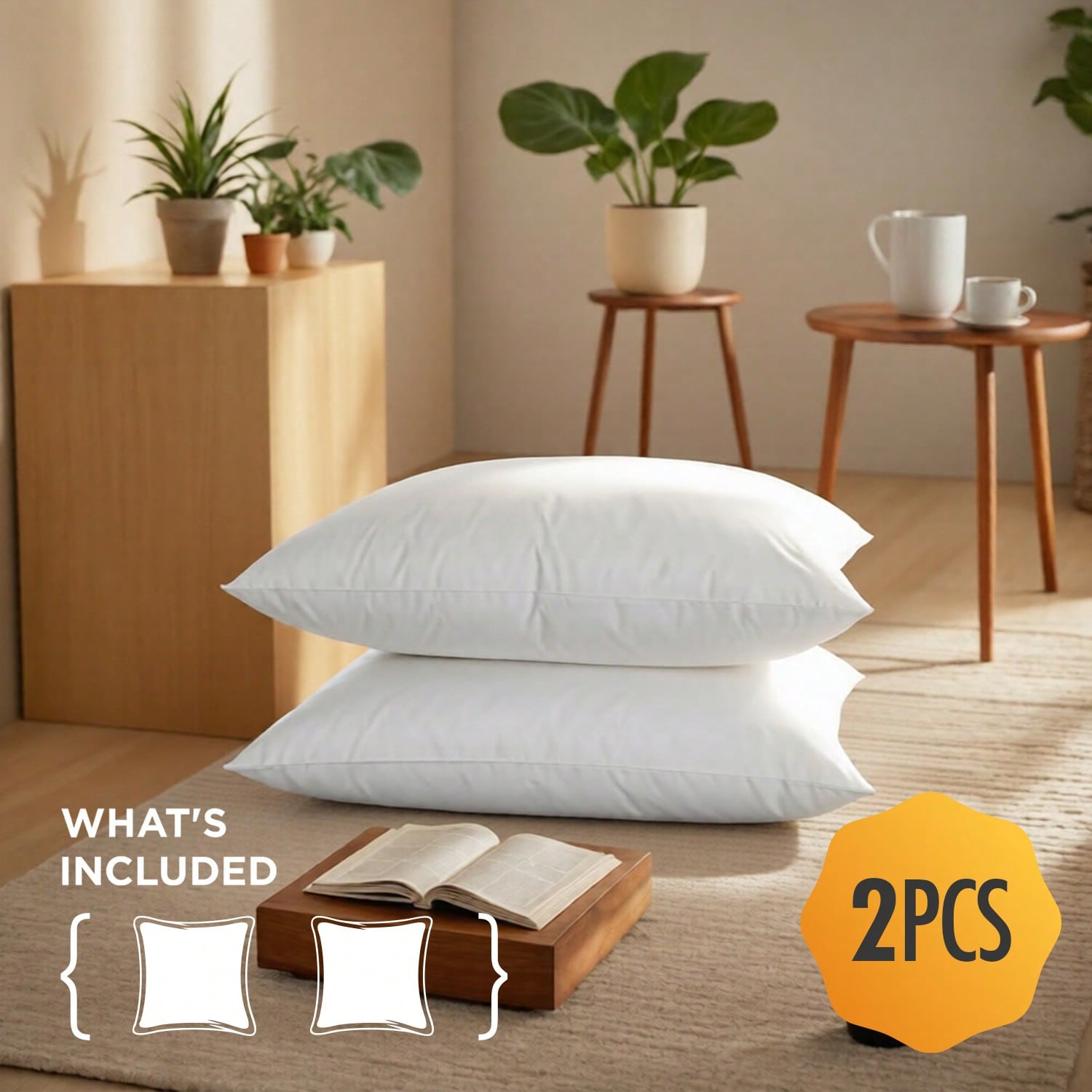 Pillow Insert 18X18 - Verpakking met 2 en 4 stuks: