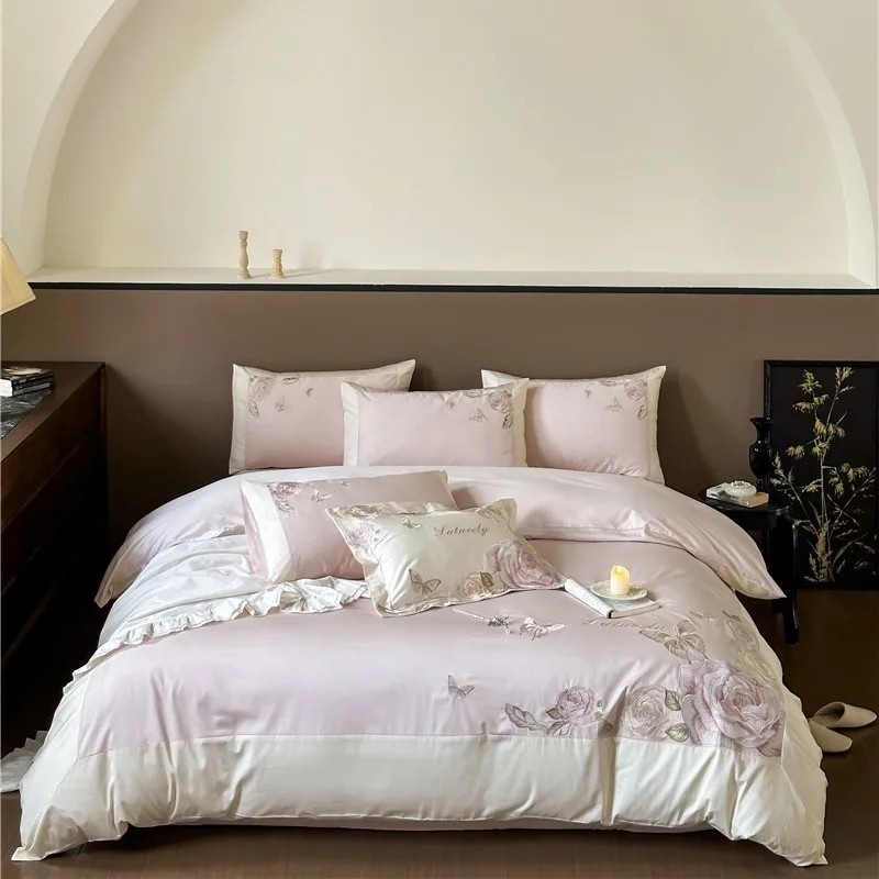 Home Textiles Premium - Premium Egyptische Katoen 4 Stuks Beddengoed