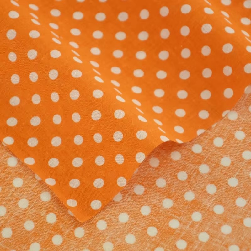 50X150Cm Wit Oranje Polka Dot  - Home Textiles Usa recensie en prijs
