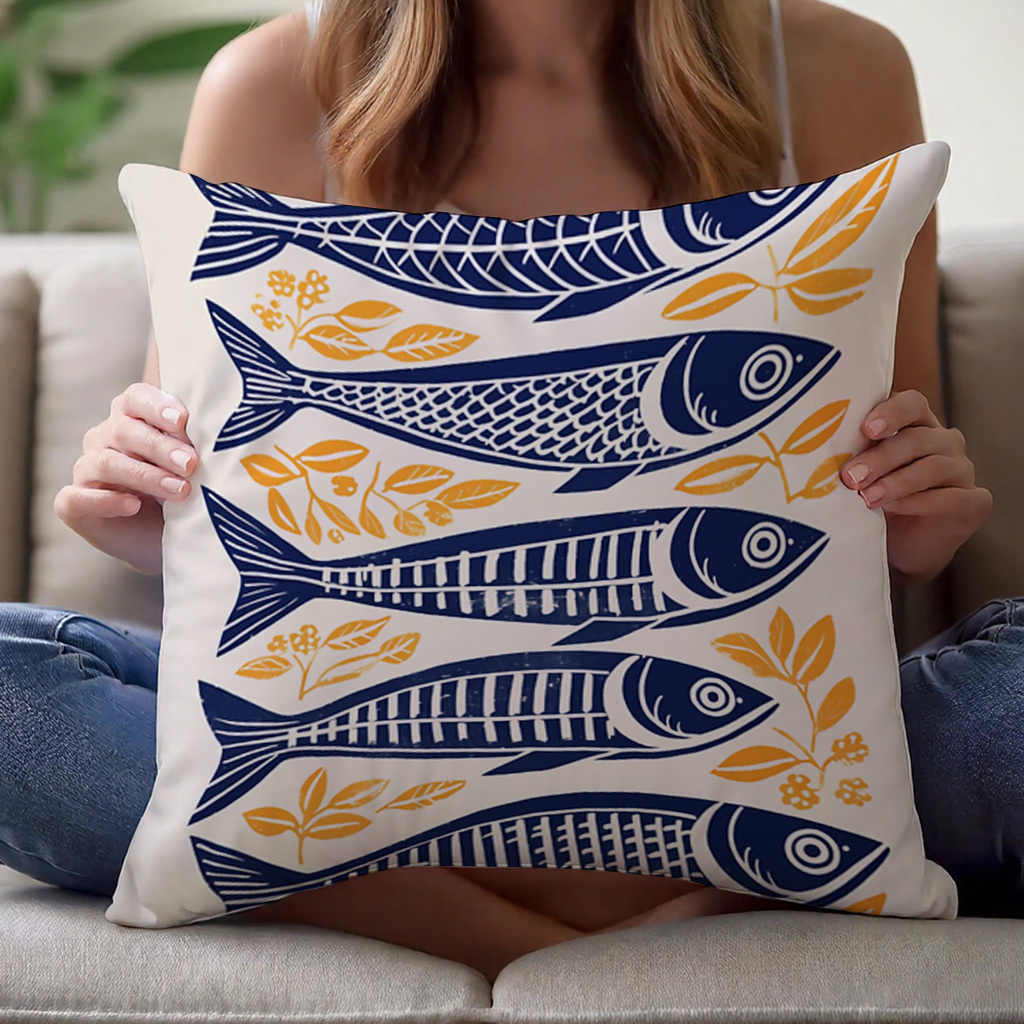 1pc Deense houtsnede sardine k - Pillow Insert 18X18 recensie en prijs