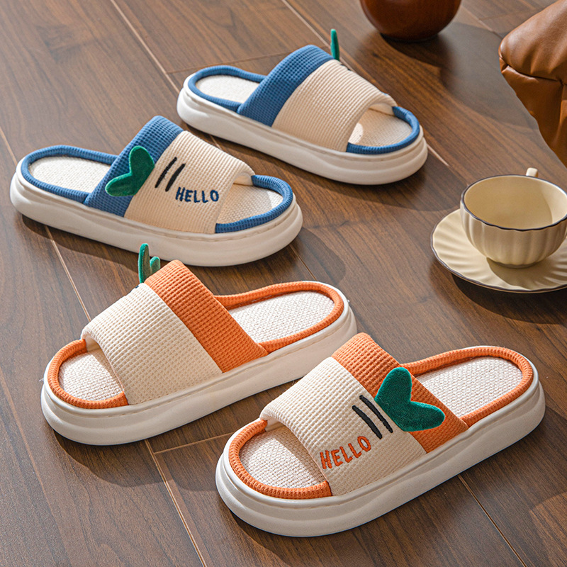 Nieuwe stijl linnen pantoffels - Home Textile recensie en prijs